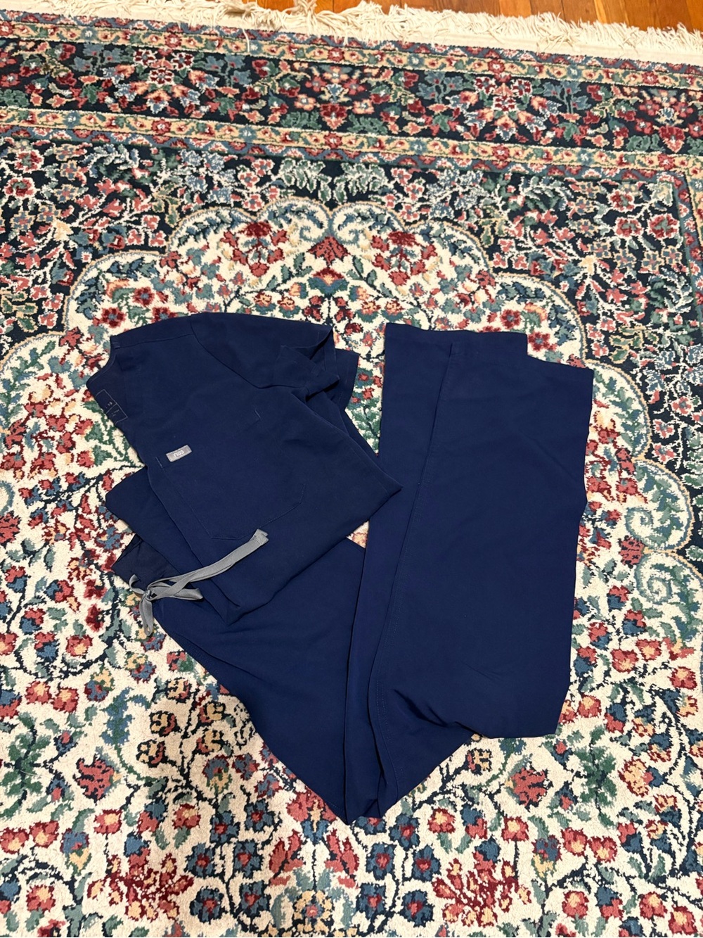 Figs Navy Blue Scrub Set XS